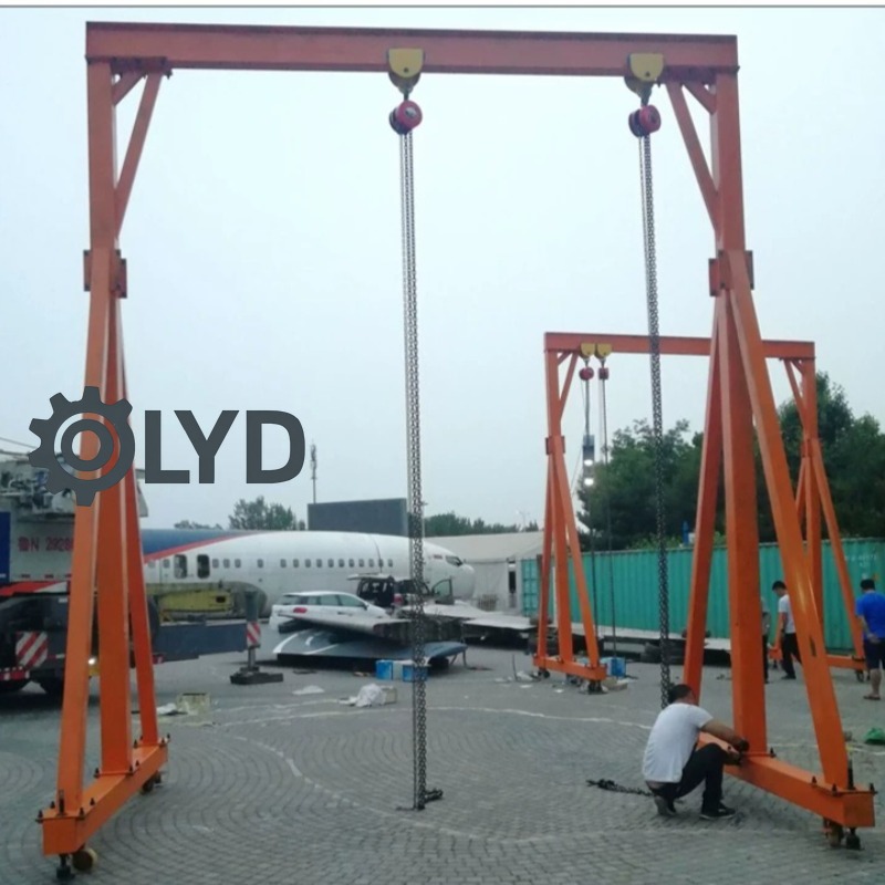 Electric Chain Hoist - Grúa pórtico móvil pequeña con estructura