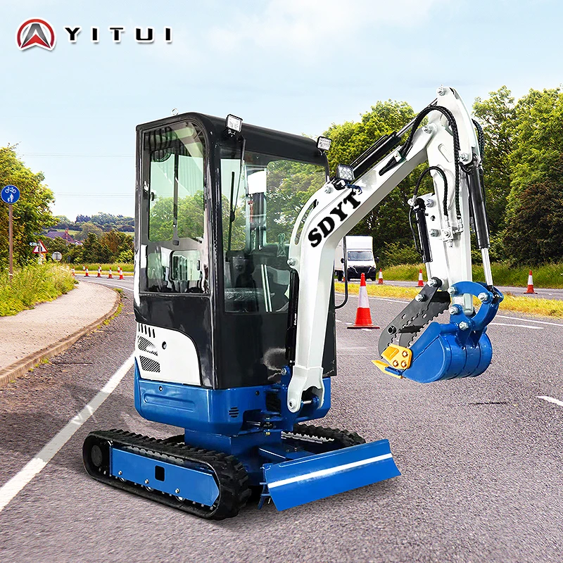 Trencher Machine Small - Excavadora de orugas hidráulica pequeña de