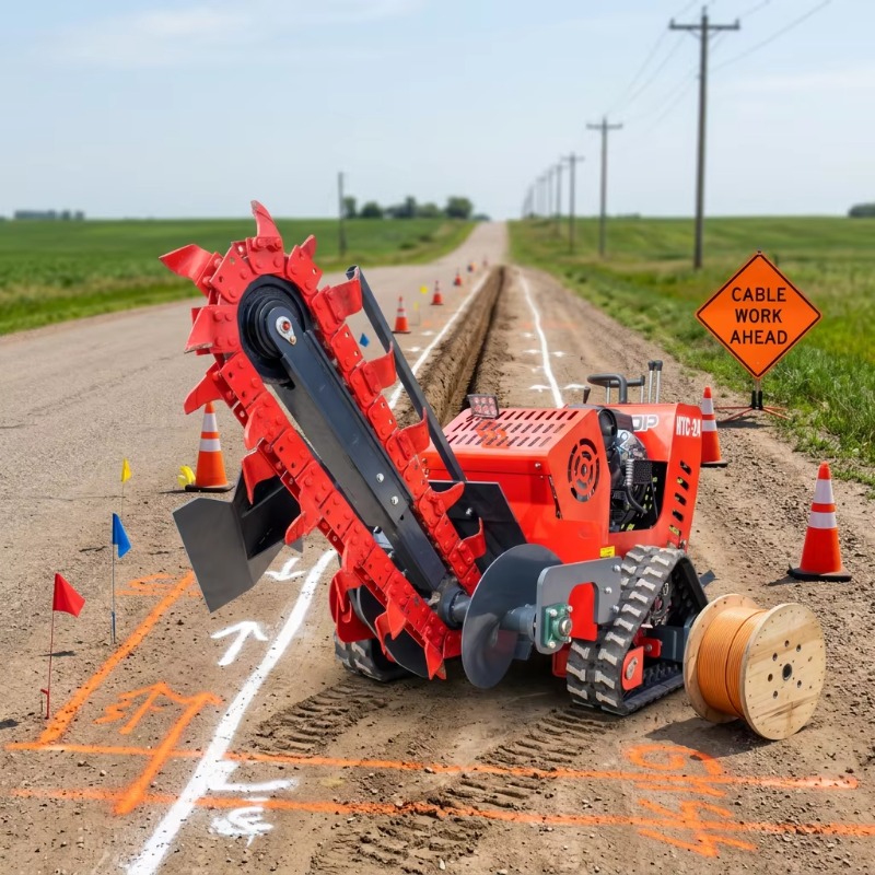 Zanjadora de Cadena de 750 mm  - Trencher Machine Small reseña y precio