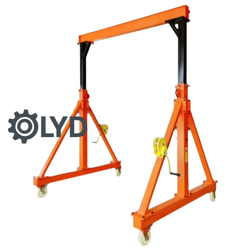 Grúa pórtico móvil pequeña con - Electric Chain Hoist reseña y precio