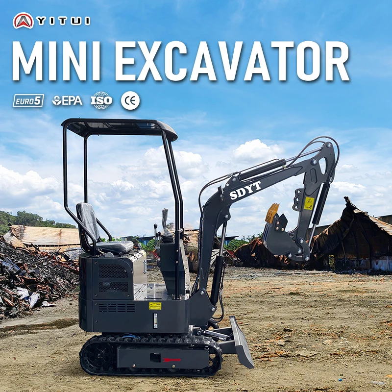 Excavadora de orugas hidráulic - Trencher Machine Small reseña y precio